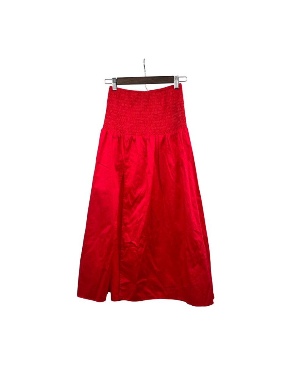 Wild Fable Maxi Skirt Smocked Waist Pull On Red Size XS New